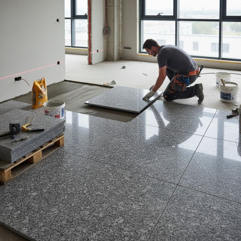Granite Tile Installation detail